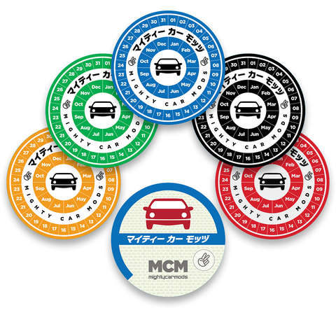 MCM JDM Style Rego Stickers - 5 Pack