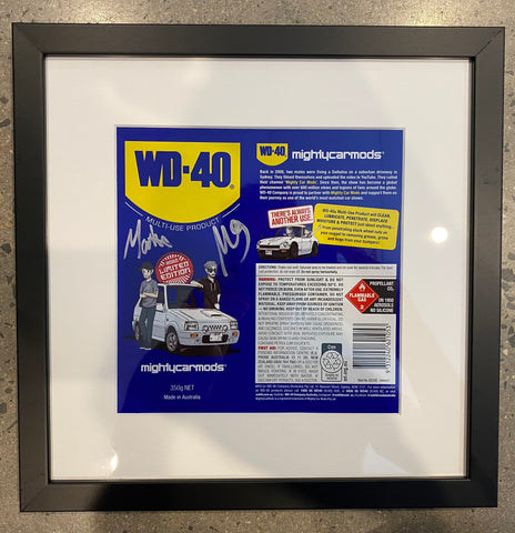 Signed WD-40 can art (Charity)