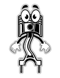 Rodney the Piston Sticker