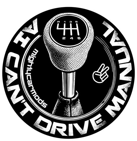 Ai Can't Drive Manual Sticker