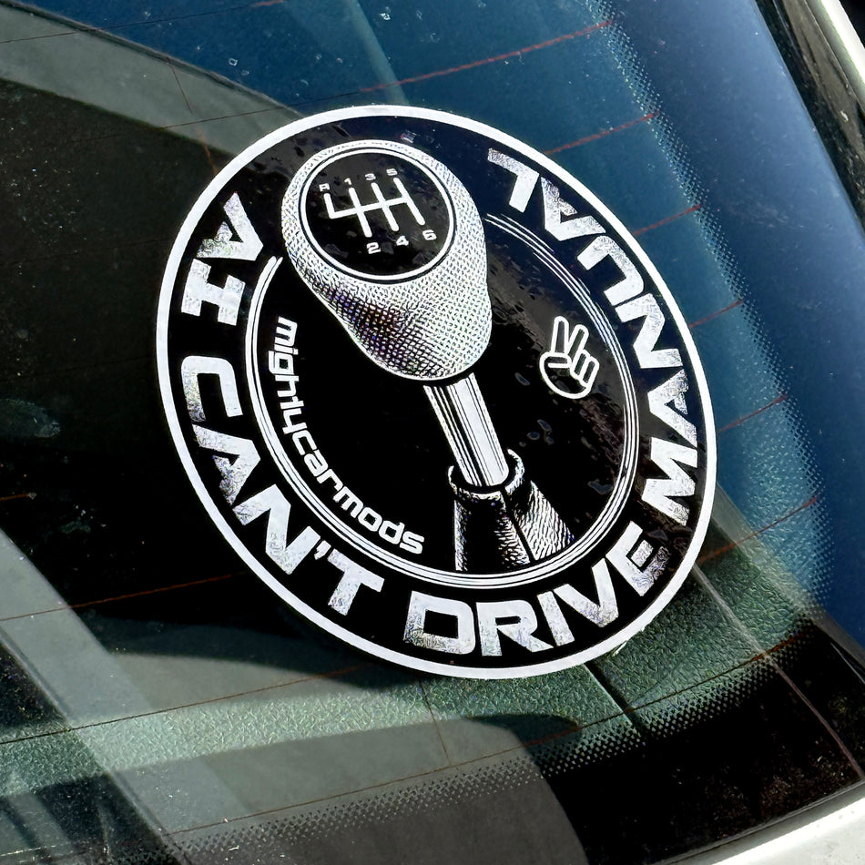 Ai Can't Drive Manual Sticker