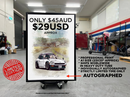 Limited Edition 240Z Poster [AUTOGRAPHED]