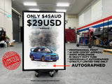 Limited Edition WRX STI Poster [AUTOGRAPHED]