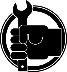 DIY Spanner Sticker [BLACK EDITION]