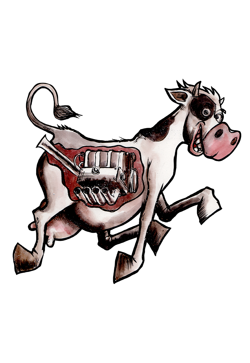 Cow Power! Sticker