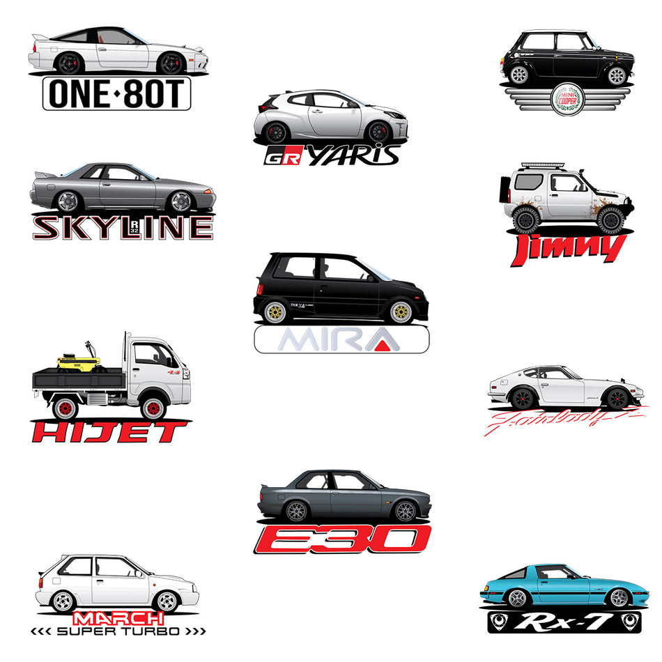 Project Car Stickers
