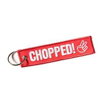 RED CHOPPED Keytag