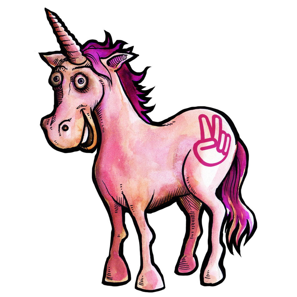 Chopped Unicorn Sticker