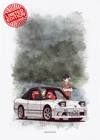 Limited Edition 180SX Poster [AUTOGRAPHED]