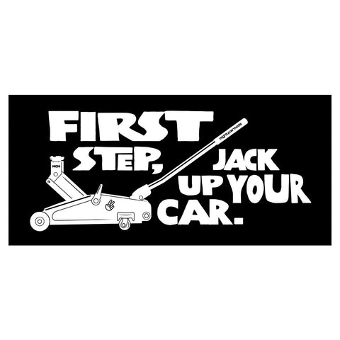 "Jack Up Your Car" Toolbox Sticker