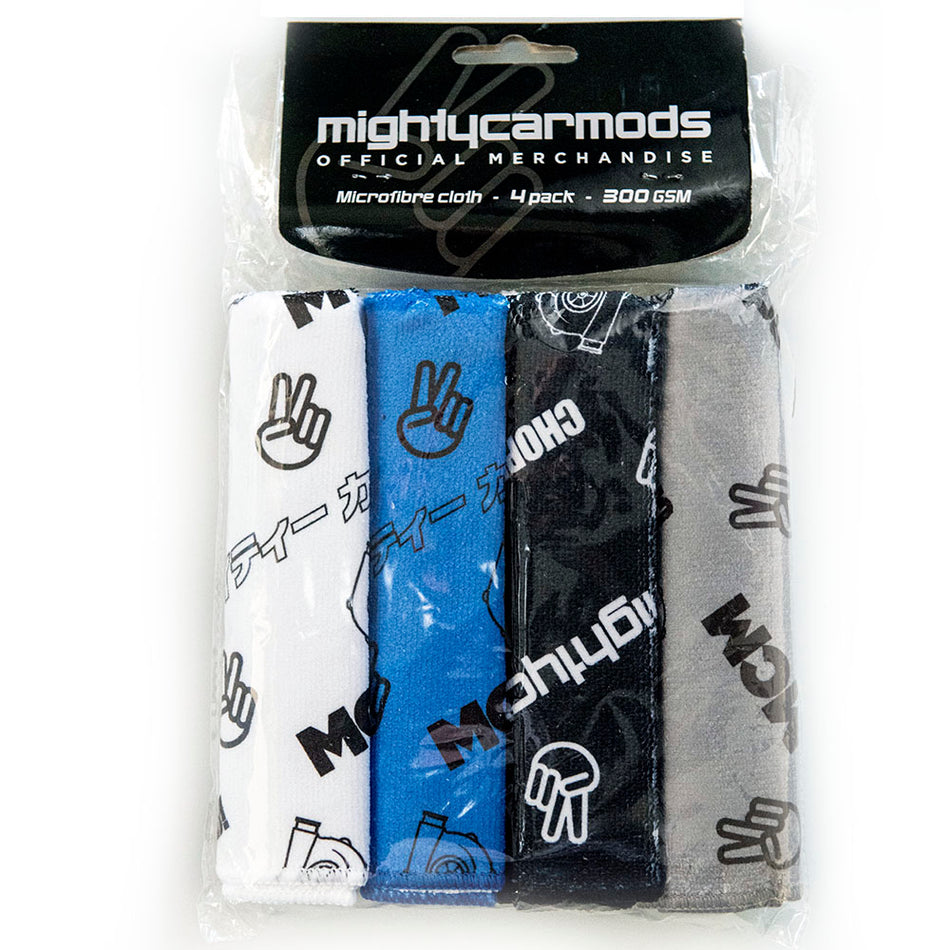 Mighty Car Mods Microfibre Cloth 4 Pack